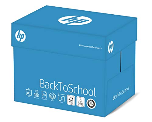 HP Back to School - Kopierpapier Weiss ECF 80g/m² A4 - Karton zu 5 x 500 Blatt, FSC mix credit von HP