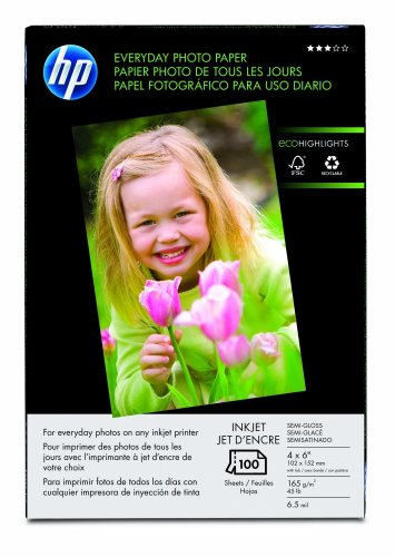 HP Everyday Q5440A Fotopapier, 10 x 15 cm, 100 Blatt von HP