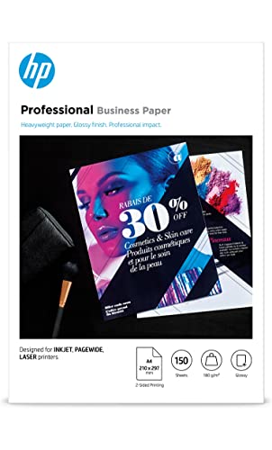 HP InkJet, PageWide und Laser Professional Business Papier (A4, 150 Blatt, glänzend 180 g/m²) von HP