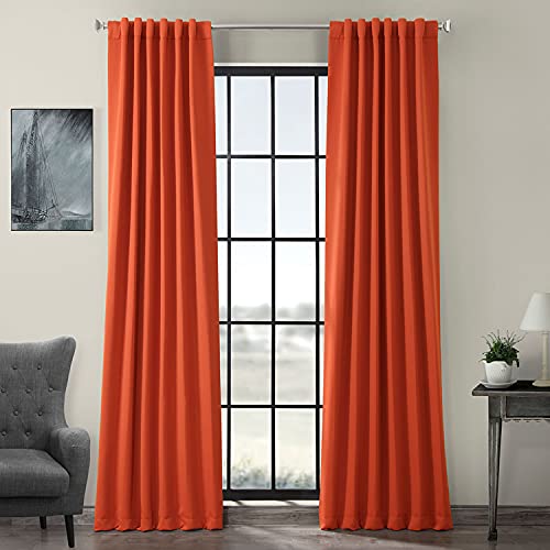 HPD Half Price Drapes BOCH-171125-84 Raumverdunkelungsvorhänge, 213 cm lang, für Schlafzimmer und Wohnzimmer (1 Panel), 127 x 213 cm, Navajo-Rost, Polyester-Mischung, 50" W x 84" L (Pack of 1) von HPD Half Price Drapes