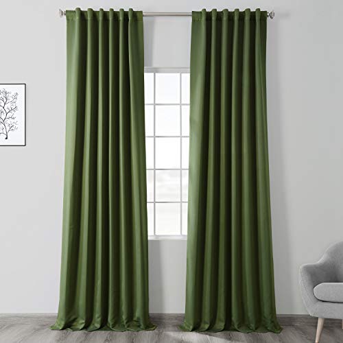 HPD Half Price Drapes BOCH-171158-108 Raumverdunkelungsvorhänge, 274 cm lang, für Schlafzimmer und Wohnzimmer (1 Panel), 127 x 274 cm, Oasisgrün, Polyester-Mischung, Oasis Green, 50 in x 108 in von HPD Half Price Drapes