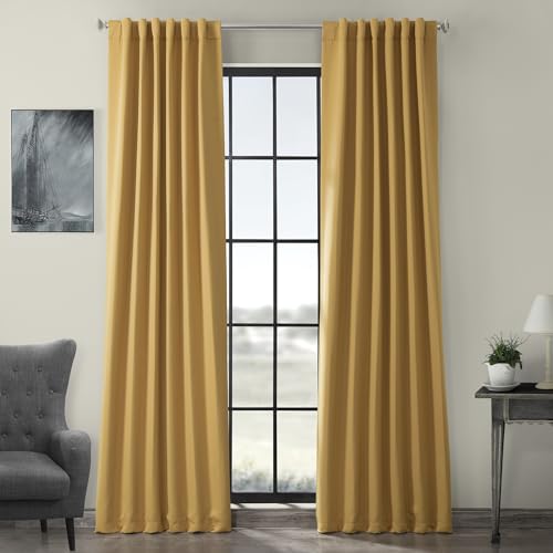 HPD Half Price Drapes BOCH-201303-108 Raumverdunkelungsvorhänge, 274 cm lang, für Schlafzimmer und Wohnzimmer (1 Paneel), 127 x 274 cm, Ringelblume, Polyester-Mischung, 50 in x 108 in von HPD Half Price Drapes