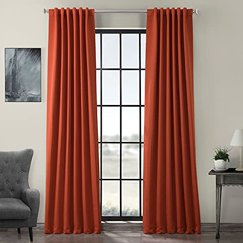 HPD Half Price Drapes BOCH-201304-108 Raumverdunkelungsvorhänge, 274 cm lang, für Schlafzimmer und Wohnzimmer (1 Panel), 127 x 274 cm, Blaze, Polyester-Mischung, 3 inches von HPD Half Price Drapes