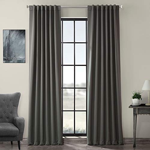 HPD Half Price Drapes BOCH-201403-108 Raumverdunkelungsvorhänge, 274 cm lang, für Schlafzimmer & Wohnzimmer (1 Panel), 127 x 274 cm, Anthrazitgrau, Polyester-Mischung, 50 in x 108 in von HPD Half Price Drapes