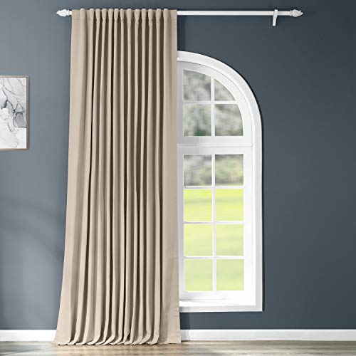 HPD Half Price Drapes Extra breite Raumverdunkelungsvorhänge für Schlafzimmer und Wohnzimmer, 100 x 96 cm (1 Paneel), BOCH-151304-96-DW, klassisches Taupe, Polyester, 100W X 96L von HPD Half Price Drapes