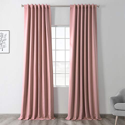 HPD Half Price Drapes Raumverdunkelungsvorhänge, 305,8 cm lang, für Schlafzimmer und Wohnzimmer (1 Paneel), 127 x 308 cm, Fresco Blush von HPD Half Price Drapes