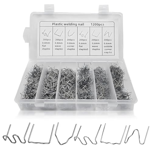 Hot Stapler,HPiano 600pcs Plastik Schweißen Heiße Heftklammern,Klammern Schweißen,Schweißen Heiße Heftklammern,Hot Staples Welder Staple,Schweißen Reparaturmaschine,für Heißklammern,Stoßstange von HPiano