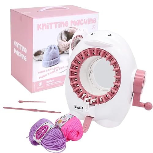 HRFIJIK Strickmaschine 22 Nadeln, Knit Loom Machine Smart Manual Rotating Kit mit Reihenzähler, für Erwachsene Kinder Stricken DIY Spielzeug Socken Hüte Schals (22g3) von HRFIJIK