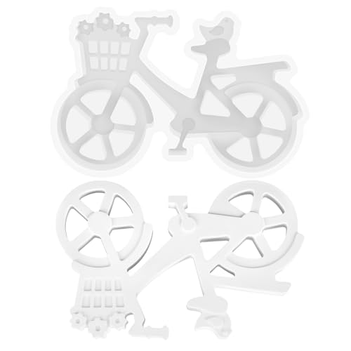 DIY- Fahrrad Silikonform, Silikonform Fahrrad, Silikonform Frühling,Silikonformen Gießformen,Gipsformen zum Gießen,3D Silikon Schokolade Fahrradform von HRGOYY