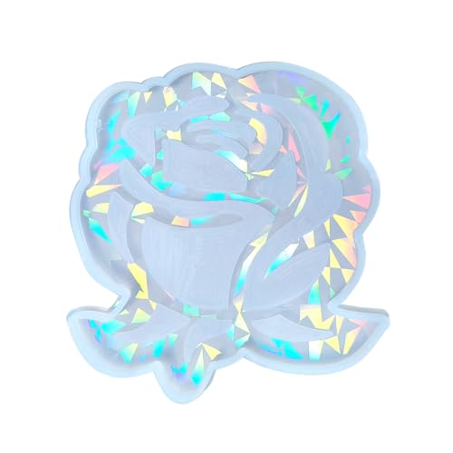 Holographische Untersetzer Formen Für Epoxidharz Basteln Rosen Blumen Tassenmatte Silikonform Kristall Blumen Untersetzer Form Zuhause von HRODA