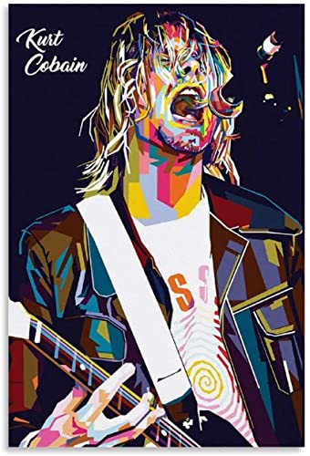 5d Diamond Painting Diamant Bilder FüR Erwachsene Und Kinder Kurt Donald Cobain (2) Leinwand-Kunstposter DIY Kreuzstich Arts Craft Kristall Strass Stickerei 11.8"x15.7"(30x40cm) Kein Rahmen von HRTNS