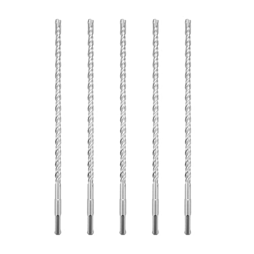 hsawbit Steinbohrer-Set mit SDS-Plus-Schaft, 8 mm x 310 mm, Hammerbohrer, Steinbohrer, Wolframkarbid-Spitze für Beton, Ziegel, Zementwände, Stein, 5 Stück von HSAWBIT