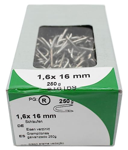 HSI Schlaufen verzinkt 1,6x16mm 250g - 916169 von HSI