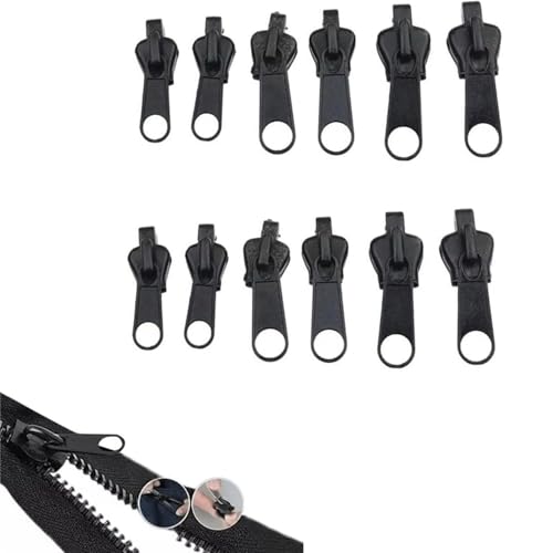 12 Stück Reißverschluss Schieber Ersatz,Reißverschluss Ersatz Zipper Zipper Pull Fixer,Abnehmbare Reißverschluss Zipper Pull Fixer Reißverschluss Für Jacken,Rucksäcke,Koffer von HSLPSM