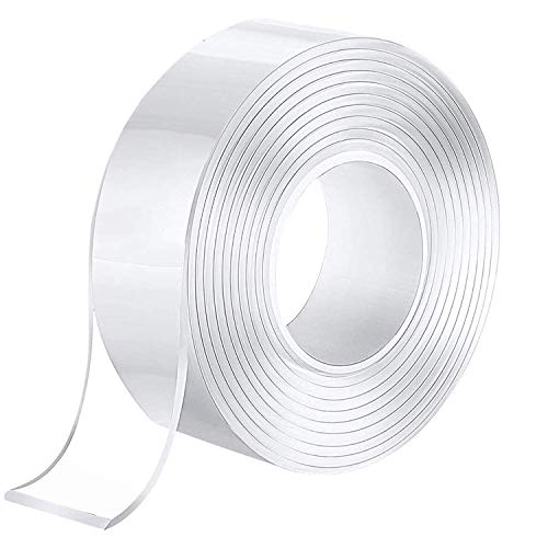 5M Doppelseitiges Klebeband Extra Stark, (2mm Dick), Nano Tape Spurloses Klebeband, Entfernbares Beidseitiges Klebeband, doppelseitig Klebestreifen, Transparent Klebeband Wasserdichtes. von HSLUBI