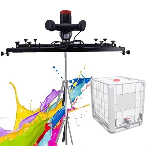 HSOYGE IBC-Farbmischer, 3000 W elektrische Tankmischmaschine, mit Halterung, Laufraddurchmesser 40 cm, einstellbare Geschwindigkeit, horizontaler Teleskopbereich 65–125 cm, für Tintenlöserrührer von HSOYGE