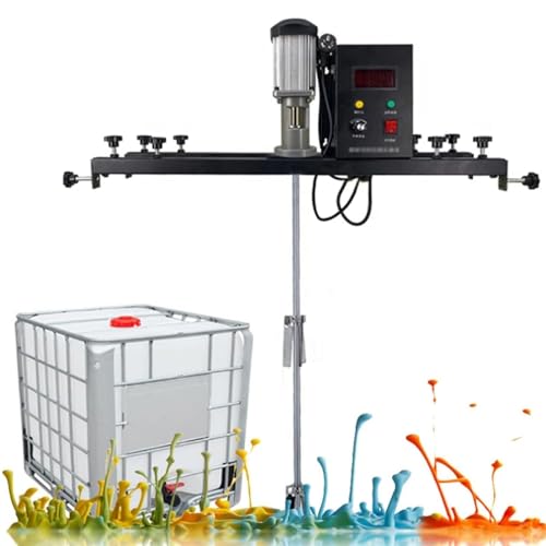 HSOYGE IBC-Farbmischer, 980 W elektrische Tankmischmaschine, kommerzieller IBC-Rührer mit Stützbügel, klappbarer Propeller, Tonnen-Farbrührmaschine für Tintenlöser-Rührwerk von HSOYGE