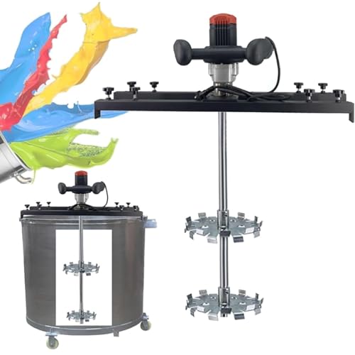 HSOYGE IBC-Farbmischer, elektrische Tankmischmaschine, mit Stützbügel, klappbarem Propeller, kommerziellem Fassrührer für Tintenlöserrührwerk (C) von HSOYGE