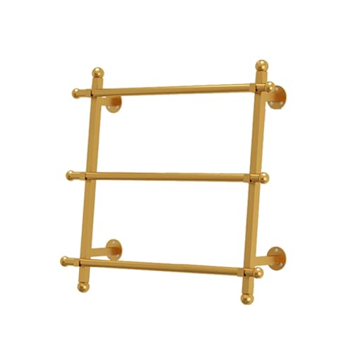 HSOYGE Wandmontierter Bandhalter-Organizer, Präsentationsständer für Geschenkpapier, Ausgabeständer für Vinylrollen, Aufbewahrung für Schals im Blumenladen (Gold 39,3 x 3,9 x 23,6 Zoll) von HSOYGE