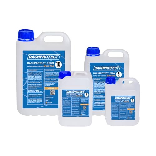 HSS® EPDM Kleber BlueTek für Dachfolie - Flächenkleber, lösemittelfrei, Kontaktkleber, Nasskleber, Kleber extra stark (10 Liter) von HSS