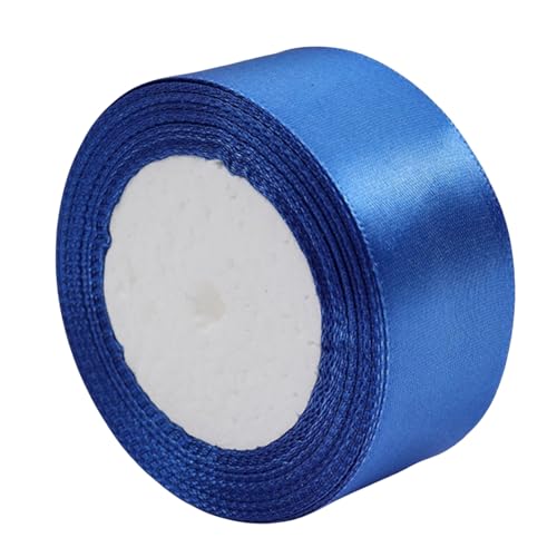 HSTWODE 2 Rollen Satinband 4cm, 25 yard Dekoration Geschenkband Fein Schleifenband, Stoffband für Taufe und Geburtstag Geschenke Der Valentinstag Verpackung von Geschenken (Blau) von HSTWODE