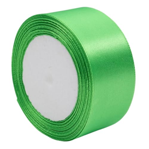 HSTWODE 2 Rollen Satinband 4cm, 25 yard Dekoration Geschenkband Fein Schleifenband, Stoffband für Taufe und Geburtstag Geschenke Der Valentinstag Verpackung von Geschenken (Fruchtgrün) von HSTWODE