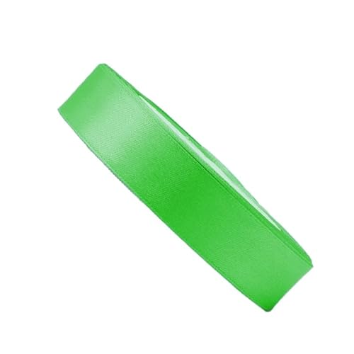 HSTWODE 2 Rollen Satinband Geschenkband Schleifenband 22m X 25mm Seidenbänder Satinband Rollen Hochzeit Stoffband Dekoband Satin Bänder zum Basteln Geschenk Verpackung (Apfelgrün) von HSTWODE