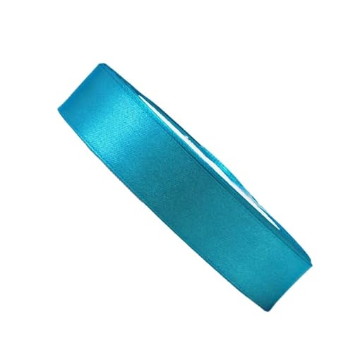 HSTWODE 2 Rollen Satinband Geschenkband Schleifenband 22m X 25mm Seidenbänder Satinband Rollen Hochzeit Stoffband Dekoband Satin Bänder zum Basteln Geschenk Verpackung (Blaugrün) von HSTWODE