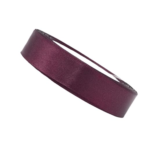 HSTWODE 2 Rollen Satinband Geschenkband Schleifenband 22m X 25mm Seidenbänder Satinband Rollen Hochzeit Stoffband Dekoband Satin Bänder zum Basteln Geschenk Verpackung (Fuchsia) von HSTWODE