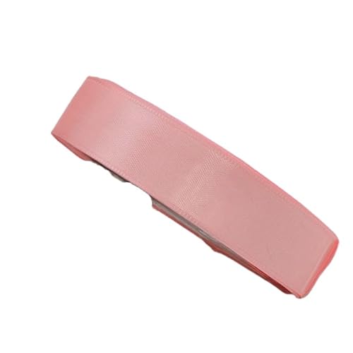 HSTWODE 2 Rollen Satinband Geschenkband Schleifenband 22m X 25mm Seidenbänder Satinband Rollen Hochzeit Stoffband Dekoband Satin Bänder zum Basteln Geschenk Verpackung (Lotuswurzelrosa) von HSTWODE