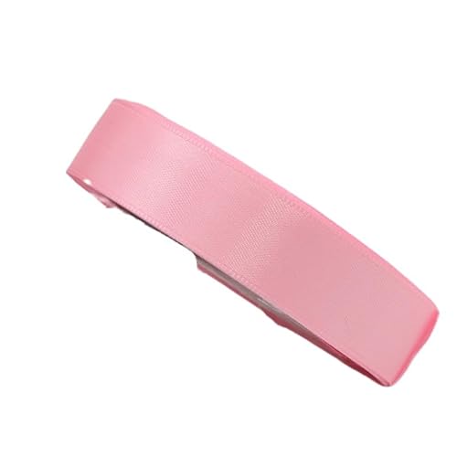 HSTWODE 2 Rollen Satinband Geschenkband Schleifenband 22m X 25mm Seidenbänder Satinband Rollen Hochzeit Stoffband Dekoband Satin Bänder zum Basteln Geschenk Verpackung (Pink) von HSTWODE