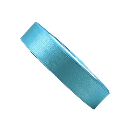 HSTWODE 2 Rollen Satinband Geschenkband Schleifenband 22m X 25mm Seidenbänder Satinband Rollen Hochzeit Stoffband Dekoband Satin Bänder zum Basteln Geschenk Verpackung (Ronnie blau) von HSTWODE