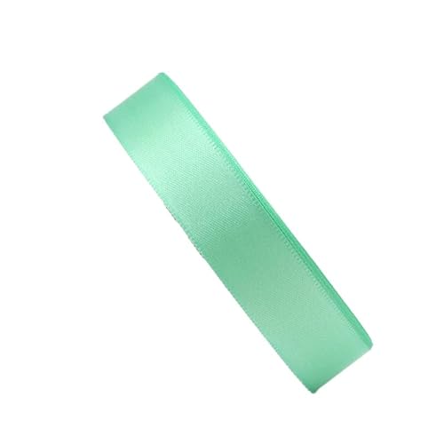 HSTWODE 2 Rollen Satinband Geschenkband Schleifenband 22m X 25mm Seidenbänder Satinband Rollen Hochzeit Stoffband Dekoband Satin Bänder zum Basteln Geschenk Verpackung (Tiffanyblau) von HSTWODE