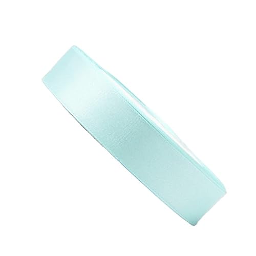 HSTWODE 2 Rollen Satinband Geschenkband Schleifenband 22m X 25mm Seidenbänder Satinband Rollen Hochzeit Stoffband Dekoband Satin Bänder zum Basteln Geschenk Verpackung (hellblau) von HSTWODE