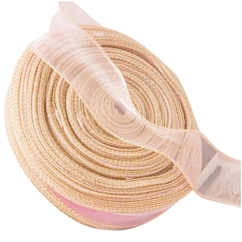 HSTWODE 2 Stück,40mm X 40m，Schleifenband,Organzaband,Chiffonband Organza mit Goldkante,Geschenkband Breit Dekoband Hochzeit Organza Seidenband (Aqua) von HSTWODE