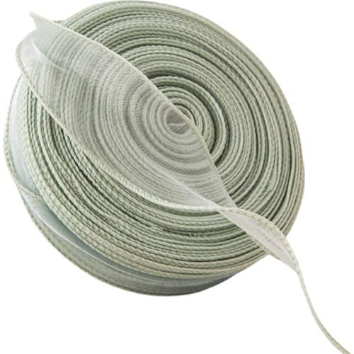 HSTWODE Organzaband,40yard Organza Schleifenband Dekoband,40mm Transparentes Chiffonband Geschenkband für Kuchen Geschenkverpackung,Hochzeit,Weihnachten,Taufe (Seegrasgrünes) von HSTWODE