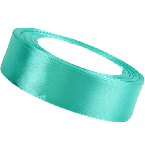 HSTWODE Satinband 2cm, 21 Meters Dekoration Geschenkband, Fein Schleifenband，Stoffband für Hochzeit, Geburtstag Geschenke Der Valentinstag Verpackung von Geschenken (Brillantblau) von HSTWODE