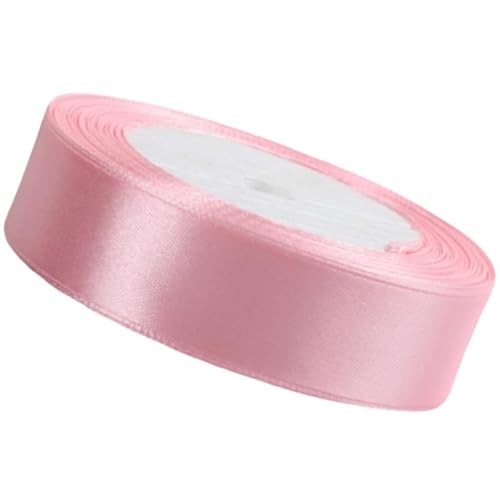 HSTWODE Satinband Violett 2cm, 21 Meters Dekoration Geschenkband Fein Schleifenband, Stoffband für Hochzeit, Geburtstag Geschenke Der Valentinstag Verpackung von Geschenken (Pink) von HSTWODE