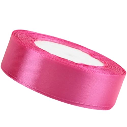 HSTWODE Satinband Violett 2cm, 21 Meters Dekoration Geschenkband Fein Schleifenband, Stoffband für Hochzeit, Geburtstag Geschenke Der Valentinstag Verpackung von Geschenken (Rose) von HSTWODE