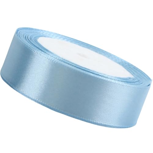 HSTWODE Satinband Violett 2cm, 21 Meters Dekoration Geschenkband Fein Schleifenband, Stoffband für Hochzeit, Geburtstag Geschenke Der Valentinstag Verpackung von Geschenken (Seeblau) von HSTWODE