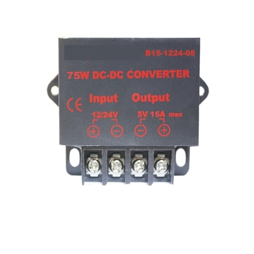 HTEJFUXQE 12V to 5V 15A 24V to 5V 15AMP 75W DC DC Converter Regulator Car Step Down Reducer CE von HTEJFUXQE