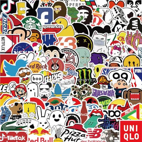 200PCS Aesthetic Sticker Set für Sticker Laptop Computer, Sammelalbum, Gitarre, Tasse, Wasserflasche, Mobiltelefon usw, Geschenk für Jugendliche Erwachsene von HTGWCG