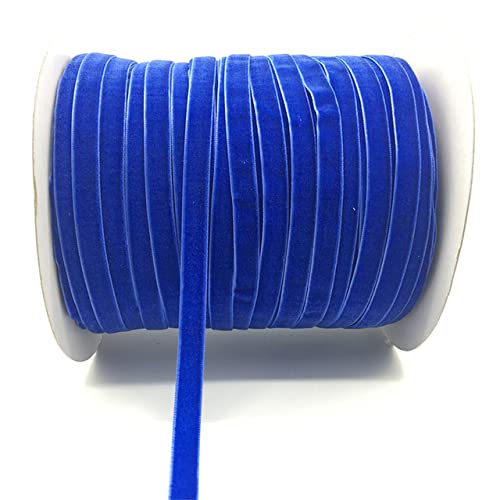 5 Yards / Los 3/8 "10mm Weiche, bequeme Samtband-Stirnband-Clips Bogen Hochzeit Weihnachtsdekoration-Blau von HTRNDDFF