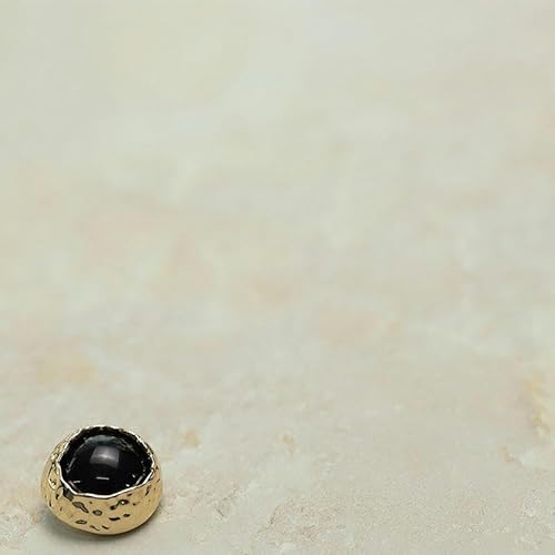 Knöpfe für Annähen 10 Stück Retro-Metallknöpfe, Perlmuttknöpfe for Nähen, Perlmuttschaftknöpfe, schwarz (Goldschwarze Perlen, 23 mm)(Gold black beads,23mm) von HTTGDGDH