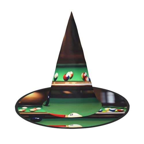 HTTUP Billard-Druck, lustige Halloween-Hüte, Hexenhüte für Männer, Frauen, Halloween-Partys, Kostüme, Events von HTTUP