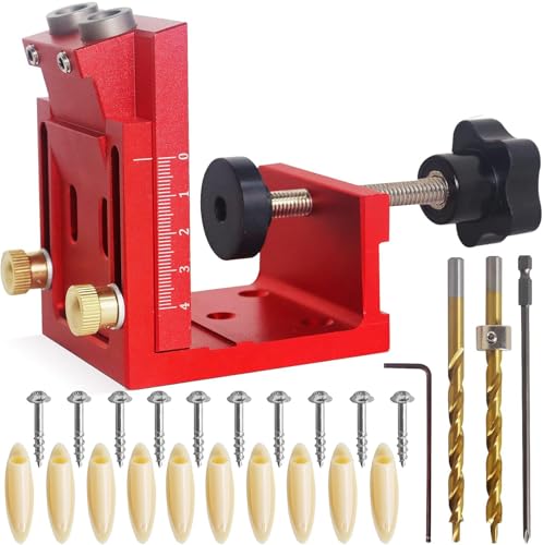 Taschenloch-Vorrichtungssatz, Holzbearbeitung, geneigter Lochpositionierer, Taschendübelloch-Vorrichtungssystem-Set, Holzbearbeitungsführungen, Verbindungstischlerei-Lokalisierer für Holzbearbeitung von HUAHAIZY