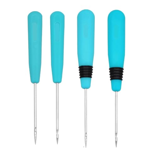 HUAJINGKEJI 4 Stück Nähahle für Näharbeiten, handgefertigt, Leder, Kegel, Nadel, Schuhreparatur, Nadel, Werkzeug, Bastelzubehör HUAJINGKEJI 4 Stück Nähahle für Näharbeiten, handgefertigt, Leder, Kegel, Nadel, Schuhreparatur, Nadel, Werkzeug, Bastelzubehör von HUAJINGKEJI