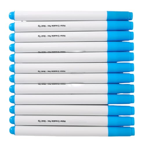 HUAJINGKEJI Basteln,12x Stoffmarker zum Nähen wasserlöslicher Stoffmarker Waschbar Stoffmarker Löschbarer Stoffstift Wasserlöslicher Stift von HUAJINGKEJI