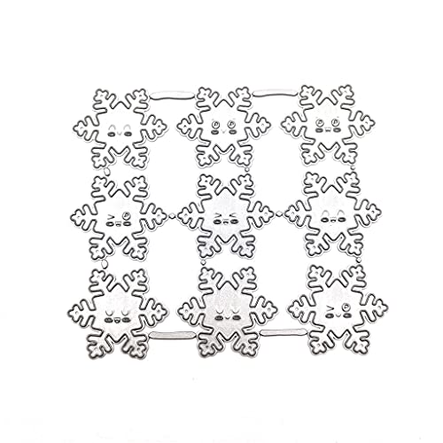 HUAJINGKEJI Emotionale Schneeflocken-Stanzformen, dünn, leicht, Karbonstahl, Prägeschablone, Weihnachtsfeiern, Dekorationen von HUAJINGKEJI