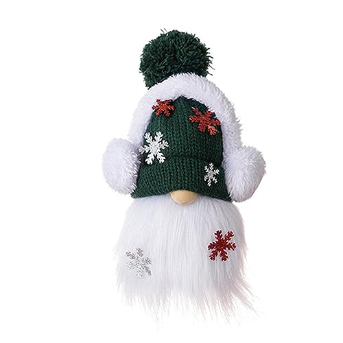 HUAJINGKEJI Festive Christmas With Ear Muff Nordic Table Plush Decoration For Living Room Bedroom von HUAJINGKEJI